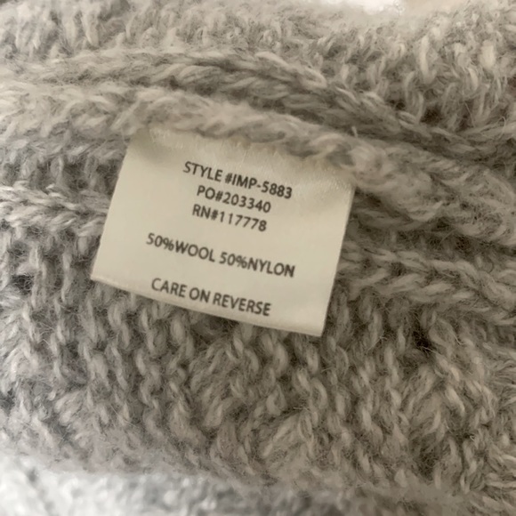 Lovestitch Cardigan Sweater Grey Medium - Picture 4 of 5